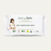 Eco by Naty Unscented 100% Compostable and Plant-Based Wipes